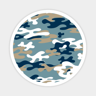 Blue Military Camo Magnet